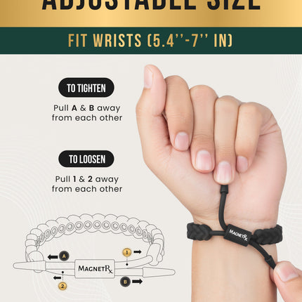 Magnetic Silicone Golf Bracelets (Braided)