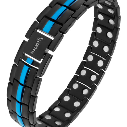 Magnetic Therapy Thin Blue Line Bracelet for Men