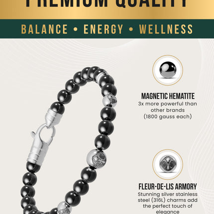 MAX Strength Magnetic Hematite Bracelet (Armory)