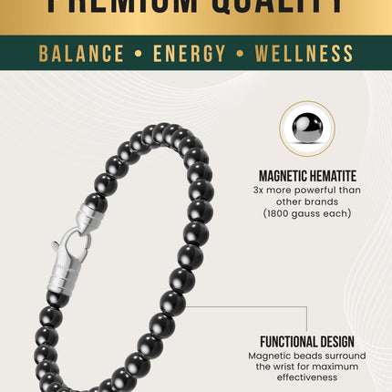 MAX Strength Magnetic Hematite Bracelet (Classic)
