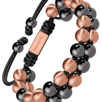MAX Strength Magnetic Hematite & Copper Bracelet (Double Row)