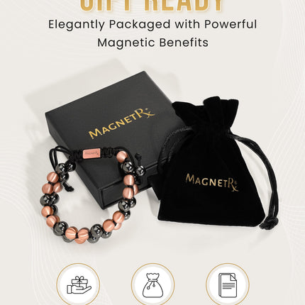 MAX Strength Magnetic Hematite & Copper Bracelet (Double Row)