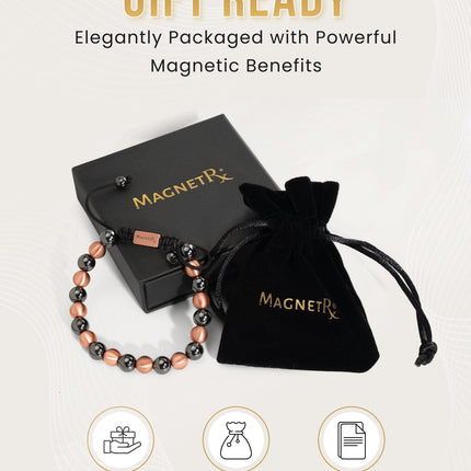 MAX Strength Magnetic Hematite & Copper Bracelet (Single Row)