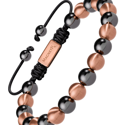 MAX Strength Magnetic Hematite & Copper Bracelet (Single Row)