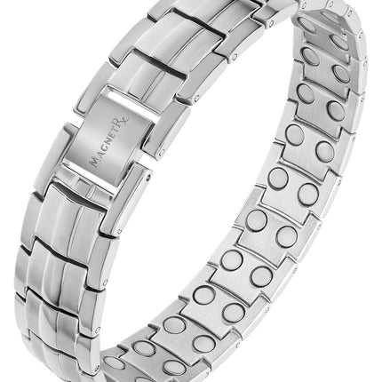 Ultra Strength Magnetic Therapy Bracelet Silver Classic
