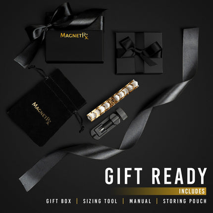 Ultra Strength Silver & Gold Arrow Chain Magnetic Therapy Bracelet