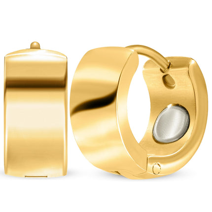 Polished Magnetic Therapy Earrings for Women (Gold)
