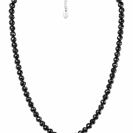 Magnetic Hematite Necklace (6mm Faceted Beads)