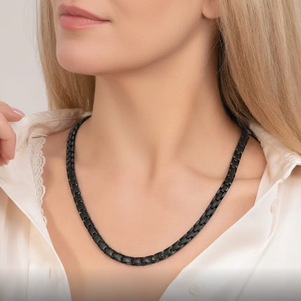 Powerful Black Titanium Magnetic Therapy Necklace