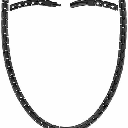 Powerful Black Titanium Magnetic Therapy Necklace