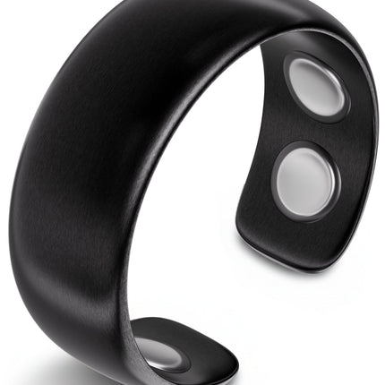 Magnetic Therapy Ring (Brushed Black)