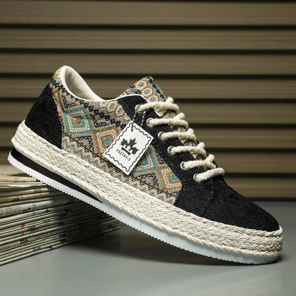Mens Espadrilles Flat Canvas Sneakers