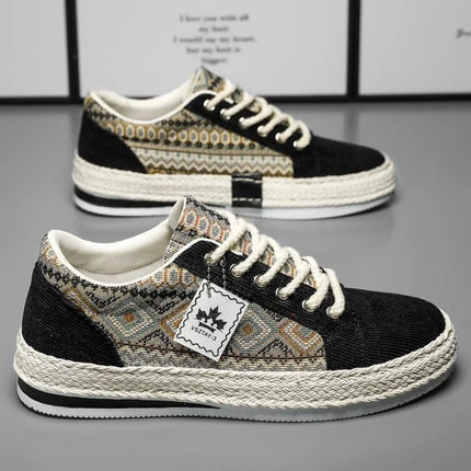Mens Espadrilles Flat Canvas Sneakers
