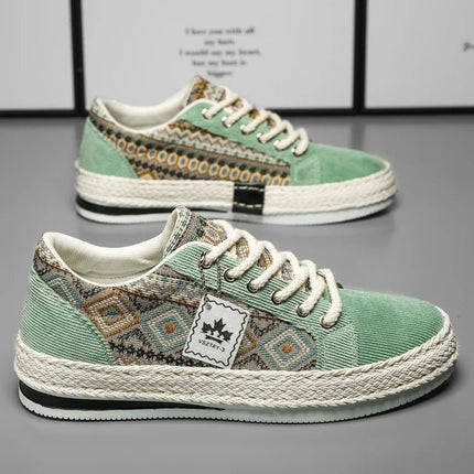 Mens Espadrilles Flat Canvas Sneakers