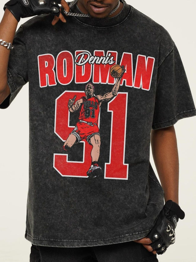 Men's Graphic Vintage Rodman T-Shirt