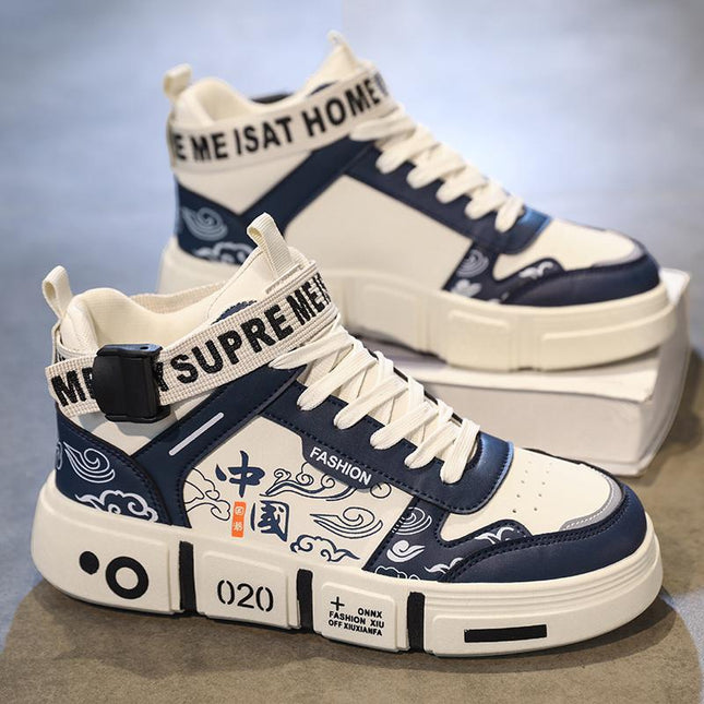 Mens High Top Sports Running Shoes