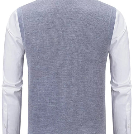 Men's Classic Argyle Pattern Knitted Sweater Vest