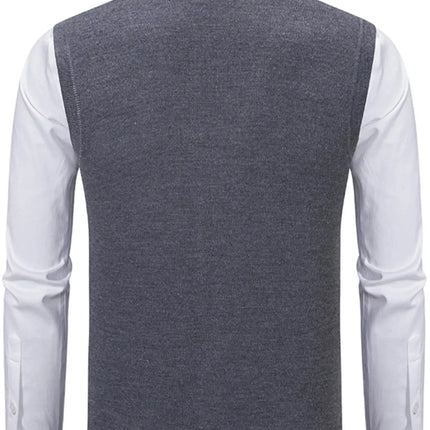 Men's Classic Argyle Pattern Knitted Sweater Vest