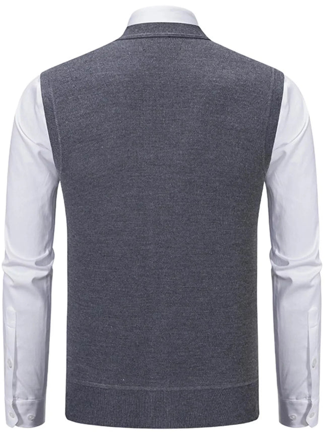 Men's Classic Argyle Pattern Knitted Sweater Vest