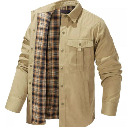 Men's Snap Down Long Sleeve Jacket