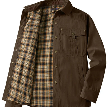 Men's Snap Down Long Sleeve Jacket