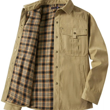 Men's Snap Down Long Sleeve Jacket