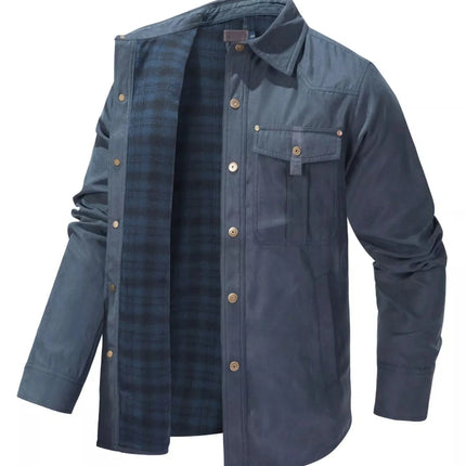 Men's Snap Down Long Sleeve Jacket