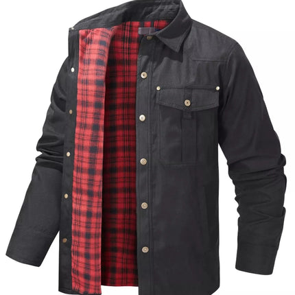 Men's Snap Down Long Sleeve Jacket