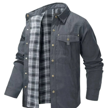 Men's Snap Down Long Sleeve Jacket