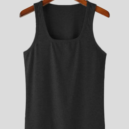 Men's Square Neck Wide Strap Tank