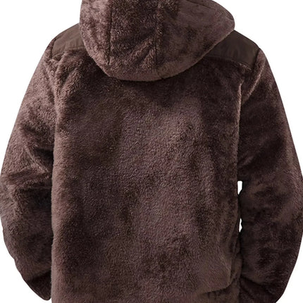 Men's Zip Up Fleece Hooded Jacket