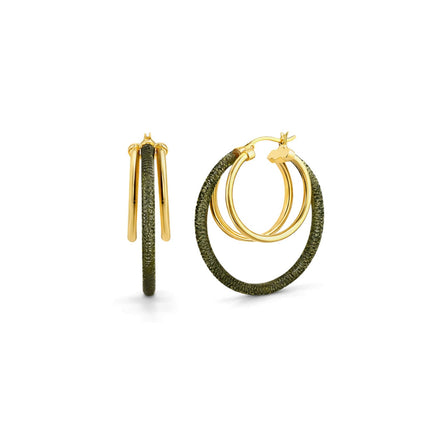 Multi Lucite Hoop Earrings