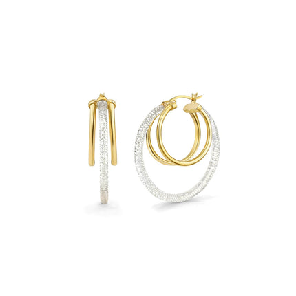 Multi Lucite Hoop Earrings