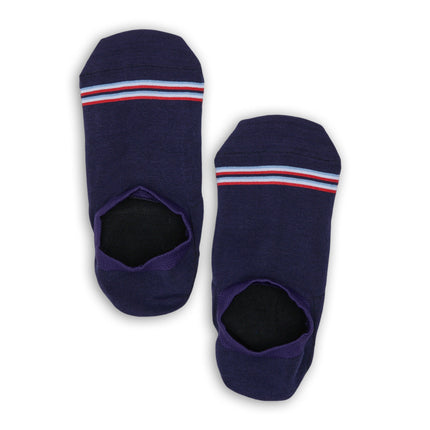 Navy Stripe No Show