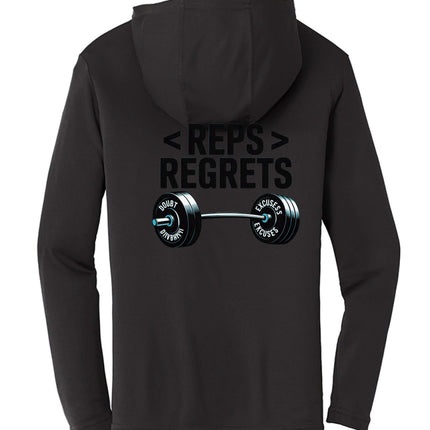 Reps over Regrets Hooded Long Sleeve Tee