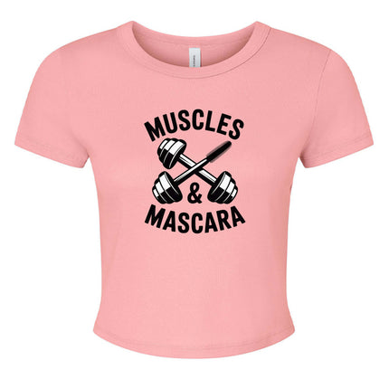 Muscles & Mascara Ladies Ribbed Baby Tee
