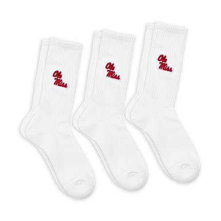 Ole Miss Campus Crew Socks 3-Pack