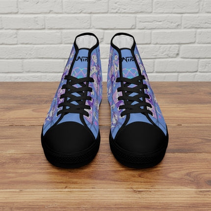 K-Pop Demon Hunters - Blue Variant | Adult High Top Canvas Sneaker