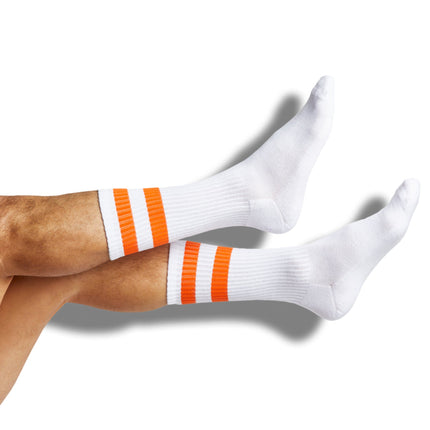Orange Retro Casual Socks