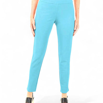 Krazy Larry P21 Microfiber Straight Leg Pant - Aqua