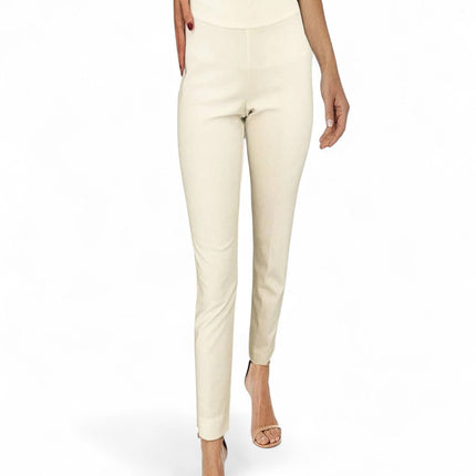 Krazy Larry P21 Microfiber Straight Leg Pant - Ivory