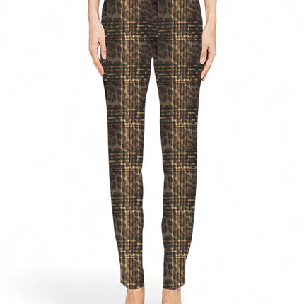 Krazy Larry P507 Pull on Pant - Brown Plaid