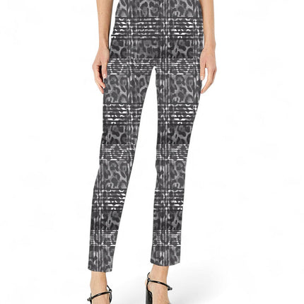 Krazy Larry P507 Pull on Pant - Grey Plaid