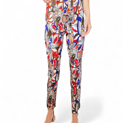 Krazy Larry P507 Pull on Pant - Orange Tropical