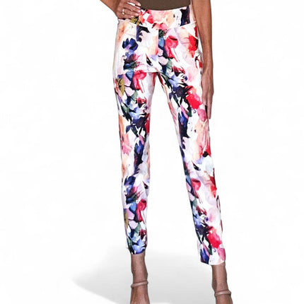 Krazy Larry P507 Pull on Pant - Pink Splash