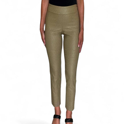 Krazy Larry P507 Pull on Pant - Taupe Foil