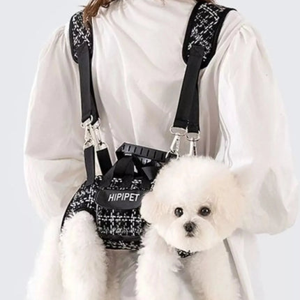 Trendy Plaid Pet Harness and Leash Set