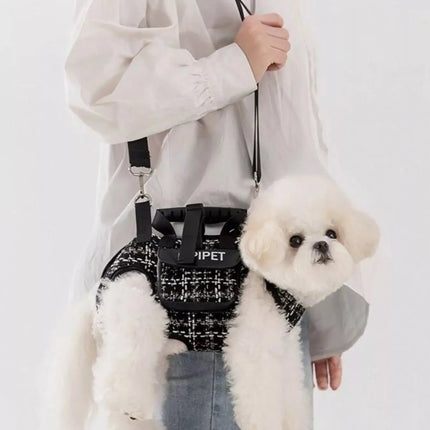 Trendy Plaid Pet Harness and Leash Set