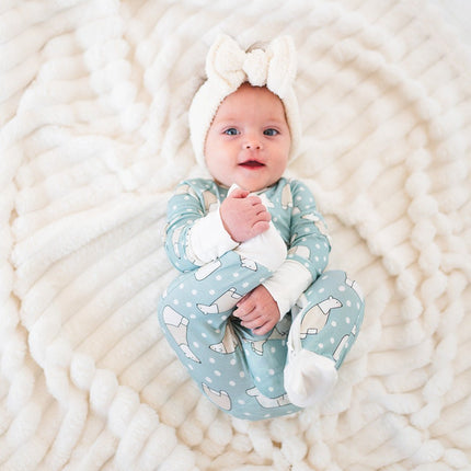 Polar Bears (Convertible Zip Footies)