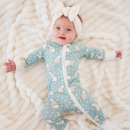 Polar Bears (Convertible Zip Footies)